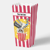 Schattigee popcornfilm aanpasbaar bedankdoosjes (Voorkant)