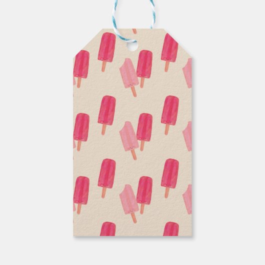 Schattigee Popsicles Summer Gift Label Cadeaulabel (Achterkant)