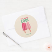 Schattigee Popsicles Zomer Valentijn Sticker (Envelop)