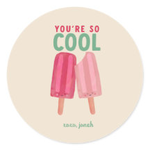 Schattigee Popsicles Zomer Valentijn Sticker