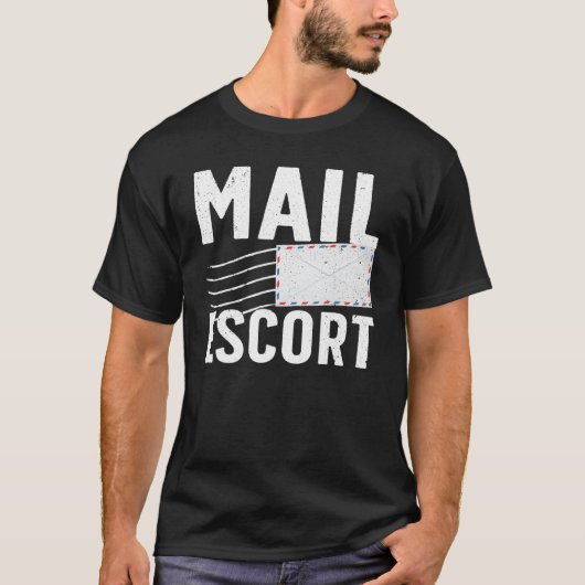 Schattigee postbeambte voor mannen Vrouwen Mailman T-shirt (Voorkant)
