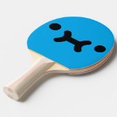 Schattigee Pouty Face Blue Ping Pong Paddle Tafeltennisbatje (Voorkant Gekanteld)