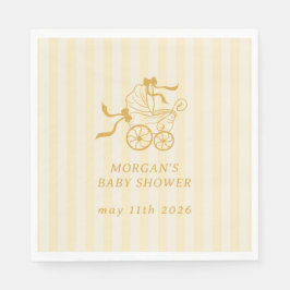 Schattigee Preppy Baby kinderwagen Baby shower Servet