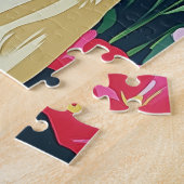 Schattigee preppy hondenpuzzel legpuzzel (Zijkant)