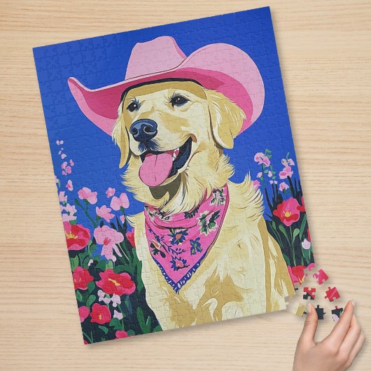 Schattigee preppy hondenpuzzel legpuzzel