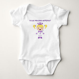 Schattigee Princess Astronaut Baby Girl Bodysuit