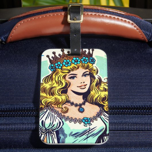 Schattigee Princess Comics Bagagelabel (Voorkant Insitu 2)