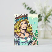  Schattigee Princess Comics Briefkaart (Staand voorkant)