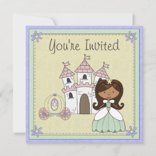 Schattigee Princess Fairy Tale verjaardagsuitnodig Kaart