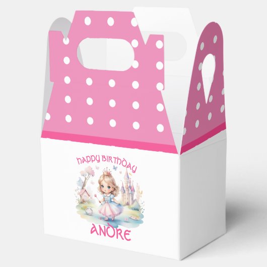 Schattigee Prinses in Whimsical Wonderland Favor B Bedankdoosjes (Geopend)