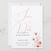 Schattigee Professionele Minimalistische Plain Mod Save The Date (Voorkant)