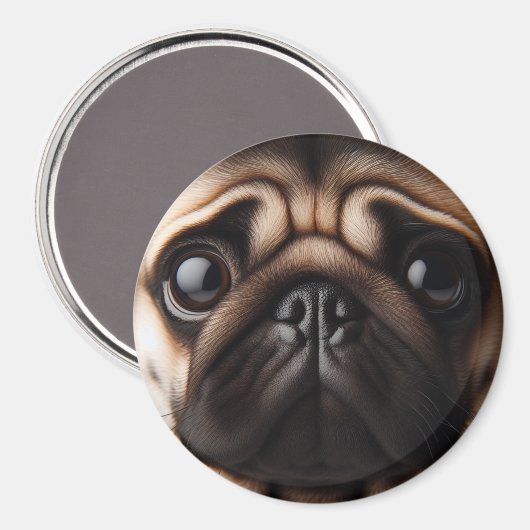 Schattigee Pug Face Pug Dogs Magneet (Voorkant / Achterkant)