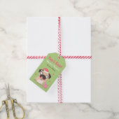 Schattigee Pugs en Kisses Merry Xmas Gift Labels Cadeaulabel (Met Touw)