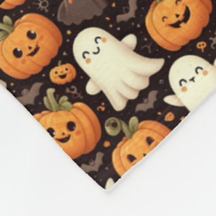 Schattigee Pumpkin Ghost Naam toevoegen Halloween Fleece Deken