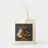 Schattigee Pumpkin Ghosts-Canvas tas (Voorkant)
