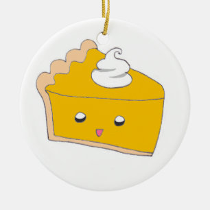 Schattigee Pumpkin Pie Slice Keramisch Ornament