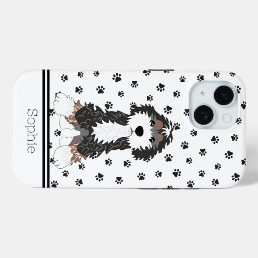 Schattigee Pup Custom Case-Mate iPhone Case (Achterkant (horizontaal))