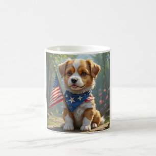 Schattigee puppy 4th van juli Cup Koffiemok