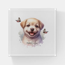 Schattigee Puppy Butterfly Blijf Glimlachen