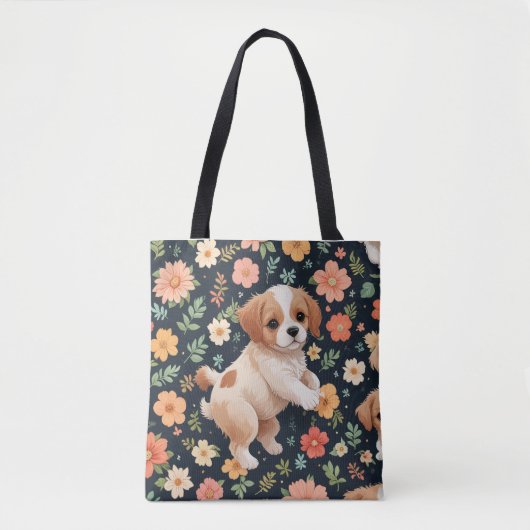 Schattigee puppy Canvas tassen (Voorkant)