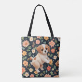 Schattigee puppy Canvas tassen (Achterkant)