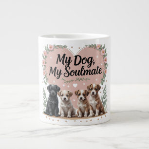 Schattigee Puppy Coffee Cup voor Hondenliefhebbers Extra Grote Beker