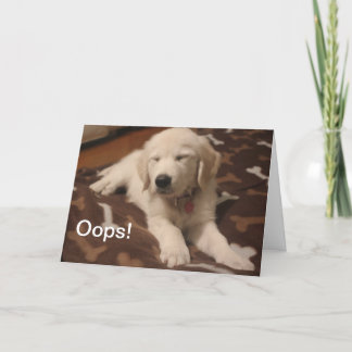 Schattigee puppy - creëer je eigen cadeaus kaart