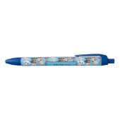 Schattigee Puppy Dog Blue Pattern Pen (Bovenkant)