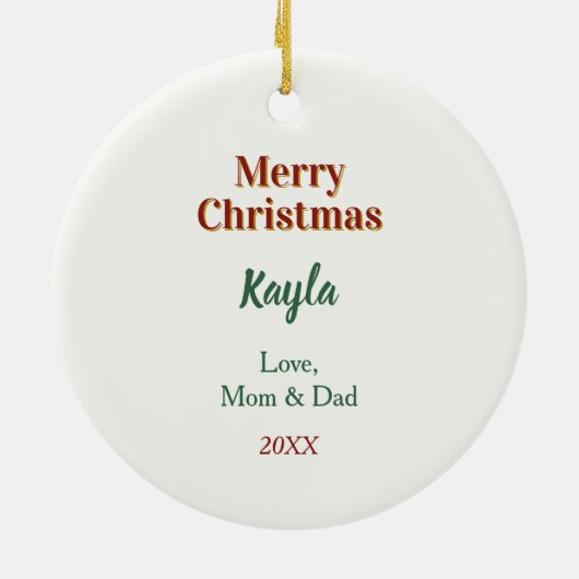 Schattigee Puppy en Kat Kerstcadeau Tas Keramisch Ornament (Achterkant)