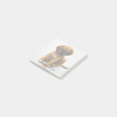 Schattigee Puppy Gepersonaliseerde Hondenliefhebbe Post-it® Notes (Schuin)