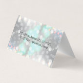 Schattigee Puppy | Haarverzorgingstools | Bokeh Visitekaartjes (Achterkant)