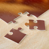 Schattigee puppy hond in herfstbladeren legpuzzel (Zijkant)