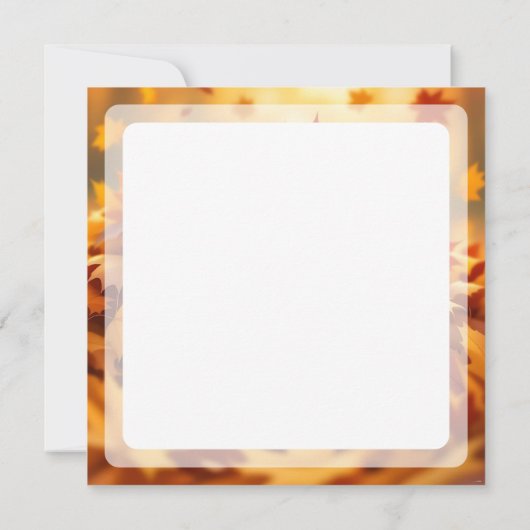 Schattigee puppy hond in herfstbladeren notitiekaartje (Achterkant)