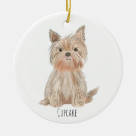 Schattigee Puppy Kerstversiering Keramisch Ornament