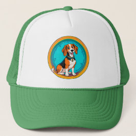 Schattigee Puppy kleurrijke cartoon stijl ontwerp Trucker Pet