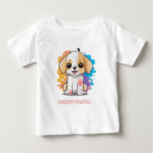 Schattigee puppy met kleurrijke vlekken