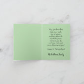 Schattigee puppy met St. Patrick's outfit in een p Feestdagen Kaart (Binnen)