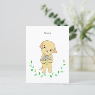 Schattigee Puppy Oopsie Daisies Dog Sorry Briefkaart