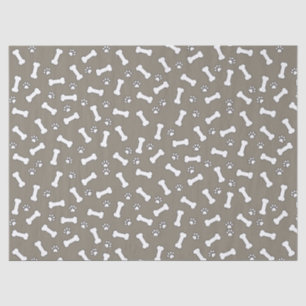 Schattigee Puppy Paw Prints en Botten Nieuwe Verja Tissuepapier