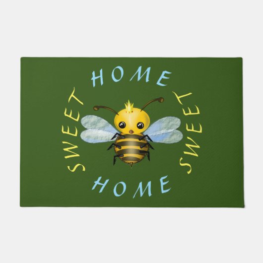 Schattigee Queen Bee Deurmat -  (Voorkant)