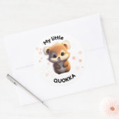 Schattigee Quokka-sticker Ronde Sticker (Envelop)