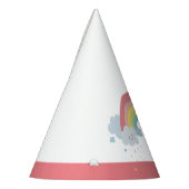 SCHATTIGEE RAINBOW CLOUDS kawaii feestpastel kleur Feesthoedjes (Links)