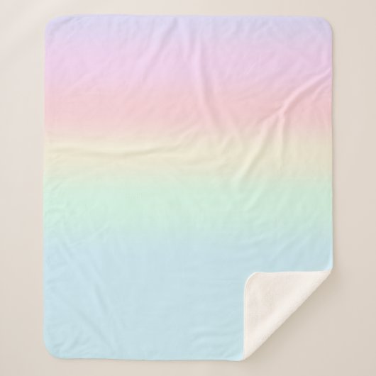 Schattigee Rainbow kleurrijke gradiënt Waterverf p Sherpa Deken (Voorkant)