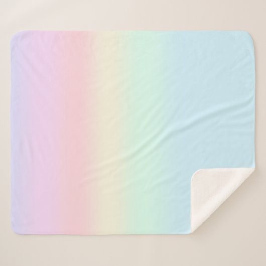 Schattigee Rainbow kleurrijke gradiënt Waterverf p Sherpa Deken (Voorkant (horizontaal))