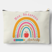 Schattigee Rainbow Teacher Appreciation Gifts Ecru Etui (Achterkant)