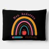 Schattigee Rainbow Teacher Appreciation Gifts Zwar Etui (Voorkant)