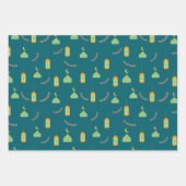 Schattigee Ramadan Groen Eid Cadeauverpakking Papi Inpakpapier Vel (Voorkant)