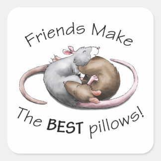 Schattigee rat Sticker