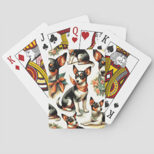 Schattigee  rattendrager naadloos pokerkaarten