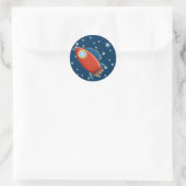 Schattigee Rd Rocket & Stars Stickers (Tas)
